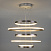 Подвесной светодиодный светильник с пультом управления Eurosvet Olympia 90179/5 сатин-никель 145W