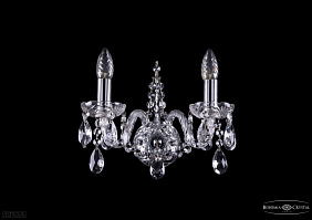 Бра хрустальное Bohemia IVELE Crystal 1411B/2/141Ni