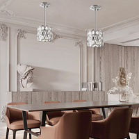 Подвесной светильник с хрусталем Arte Milano 371019/1/300/190 CR