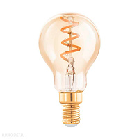Лампа светодиодная P45, 4W(E14), 2000K, 145lm, янтарный EGLO LM_LED_E14 110191