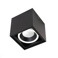 Накладной светодиодный светильник Donolux Invers DL18415/11WW-SQ Black/White Dim