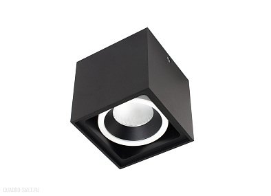 Накладной светодиодный светильник Donolux Invers DL18415/11WW-SQ Black/White Dim