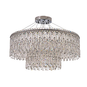 Подвесная хрустальная светодиодная люстра Arti Lampadari Ovindoli L 1.5.80+40.100 N