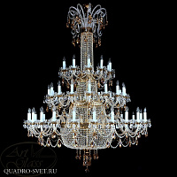 Люстра большая ARTGLASS PROSERPINA 48 BRASS ANTIQUE CE - 8003