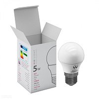 Лампа светодиодная MW-Light шар E27 2700K 5Вт LBMW27A01