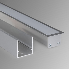 Линейный светодиодный встраиваемый светильник 103см 20Вт 6500К матовое серебро Elektrostandard 100-300-103