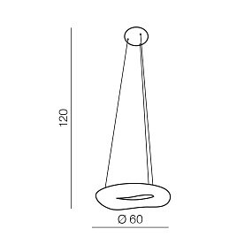 Подвесной светодиодный светильник Azzardo Donut Pendant 60 CCT AZ2673