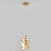 Подвесной светильник с хрусталем Eurosvet Scoppio 50101/1 перламутровое золото