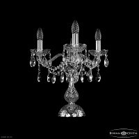 Хрустальная настольная лампа Bohemia IVELE Crystal 1413L/3/141-39 Ni