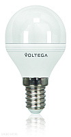 Лампа светодиодная диммируемая Шар Voltega Е14 4000К 6W VG2-G2E14cold6W-D