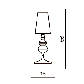 Настольная лампа Azzardo Baroco table AZ2162