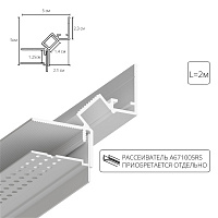 Теневой профиль под ГКЛ Arte Lamp GAP A670233