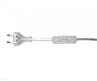 Шнур с переключателем прозрачный (2м) KINK Light A2300,21