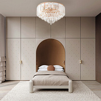 Потолочная хрустальная люстра Arte Milano 375509/10/40/570 GD