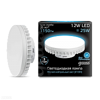 Лампа GAUSS светодиодная  GX70 12W 4100К