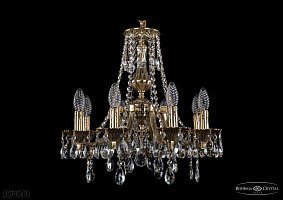 Литая подвесная люстра с хрусталем Bohemia IVELE Crystal 1771/8/150/A/GB