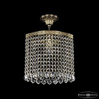 Хрустальный подвесной светильник Bohemia IVELE Crystal 19203/25IV G Leafs