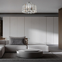 Потолочная хрустальная люстра Arte Milano 375209/5/80/390 CR