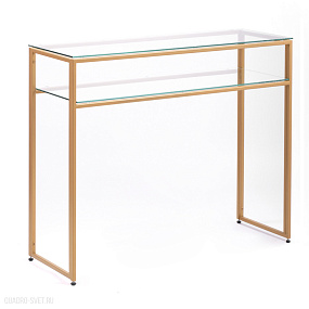 Консольный столик с полкой в прихожую AllConsoles  1041-CG clear