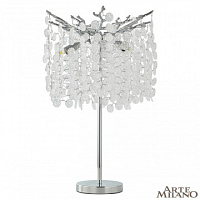 Настольная лампа с хрусталем Arte Milano 234011/H560/3/C Cr