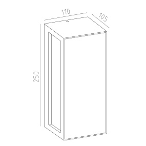 Настенный уличный светильник MANTRA BERET 7928