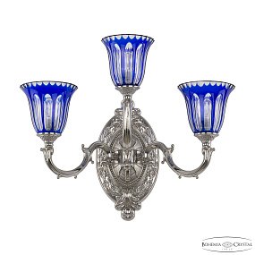 Бра Bohemia Ivele Crystal Verona 7214B12/2+1/210 Ni P2 U Clear-Blue/H-1H