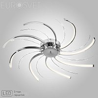 Потолочная светодиодная люстра Eurosvet Twist 90054/8 хром 64W