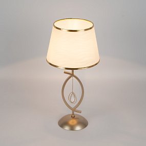 Настольная лампа с абажуром Eurosvet Salita 01066/1 перламутровое золото