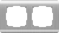 Рамка на 2 поста (серебряный) Werkel WL12-Frame-02