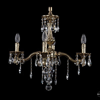 Литая подвесная люстра с хрусталем Bohemia IVELE Crystal 1710/4/160/B/GB