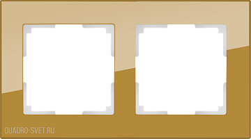 Рамка на 2 поста (бронзовый) Werkel WL01-Frame-02