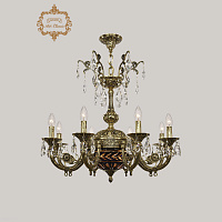 Хрустальная подвесная люстра Bohemia Art Classic 31.12.8.KR175SP.250IT.GB.Sp.Amber.Blue.1D