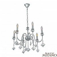 Подвесная хрустальная люстра Arte Milano 342101/6 CR