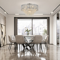 Потолочная хрустальная люстра Arte Milano 376109/7/30/490 CR