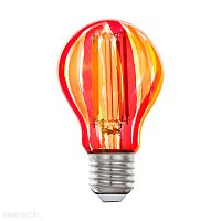 Лампа светодиодная A60, 1x6,5W(E27), 2700K, 500lm, красн, оранж EGLO LM_LED_E27 12568