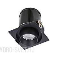 Встраиваемый светодиодный диммируемый светильник Donolux DL18621/01SQ Black Dim