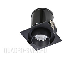 Встраиваемый светодиодный диммируемый светильник Donolux DL18621/01SQ Black Dim