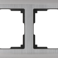 Рамка на 2 поста (глянцевый никель) Werkel WL02-Frame-02