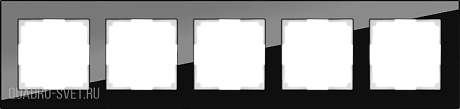 Рамка на 5 постов (черный) Werkel WL01-Frame-05