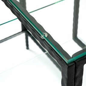 Кованый металлический консольный столик AllConsoles  1013-CB loft clear