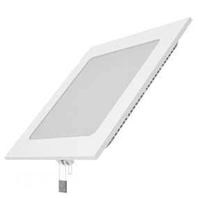 Светодиодный встраиваемый светильник Gauss ультратонкий квадратный IP20 12W 2700K