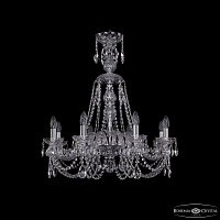 Хрустальная подвесная люстра Bohemia IVELE Crystal 1406/8/240/XL-74 Ni