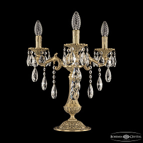 Настольная лампа с хрусталем Bohemia Ivele Crystal Verona 7202L/3/125 B FP