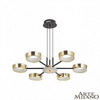 Подвесная светодиодная люстра Arte Milano 271079/6 BK/GD