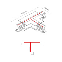 Коннектор T-образный правый 2 для 3-фазного шинопровода Nowodvorski Ctls Power 8682