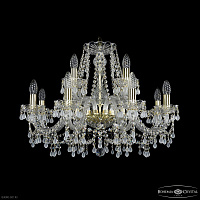 Хрустальная подвесная люстра Bohemia IVELE Crystal 1410/8+4/240 G V0300