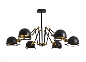 Потолочная люстра Lumina Deco VALMONTI LDP D015-6 BK