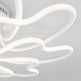 Потолочный светодиодный светильник с управлением по Wi-Fi Eurosvet Floret 90235/8 белый Smart
