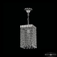 Хрустальный подвесной светильник Bohemia IVELE Crystal 19202/15IV Ni Leafs
