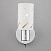 Настенный светильник с поворотным плафоном Eurosvet Fente 20090/1 белый/хром